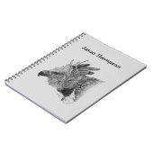 Harpy Eagle Drawing Notitieboek (Linkerzijde)