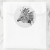 Harpy Eagle Drawing Ronde Sticker (Tas)