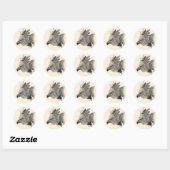 Harpy Eagle Drawing Ronde Sticker (Vel)