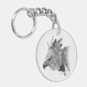 Harpy Eagle Drawing Sleutelhanger (Voorkant Links)