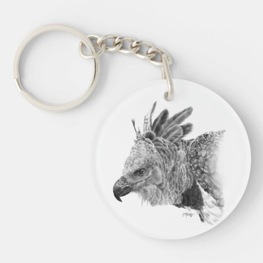 Harpy Eagle Drawing Sleutelhanger (Voorkant)