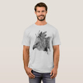 Harpy Eagle Drawing T-shirt (Voorkant volledig)