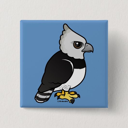 Harpy Eagle Vierkante Button 5,1 Cm (Voorkant)