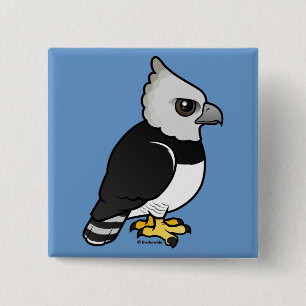 Harpy Eagle Vierkante Button 5,1 Cm