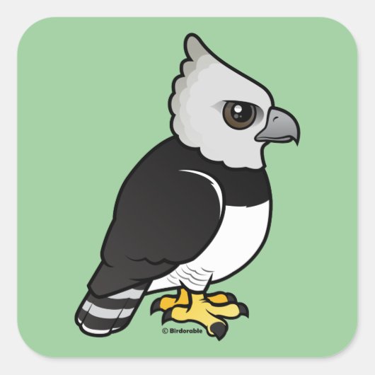 Harpy Eagle Vierkante Sticker (Voorkant)
