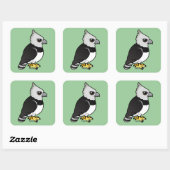 Harpy Eagle Vierkante Sticker (Vel)