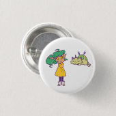Harpy en Pumpkin Ronde Button 3,2 Cm (Voorkant /achterkant)