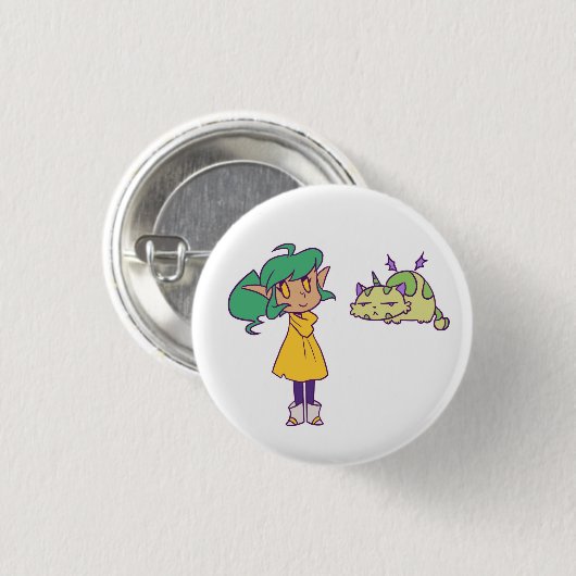 Harpy en Pumpkin Ronde Button 3,2 Cm (Voorkant /achterkant)