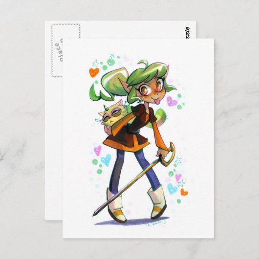 Harpy Gee Briefkaart (Voorkant / Achterkant)