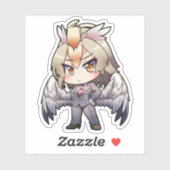 Harpy in een Suit-Sticker Sticker (Vel)