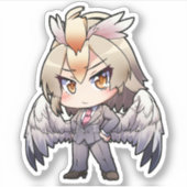 Harpy in een Suit-Sticker Sticker (Voorkant)