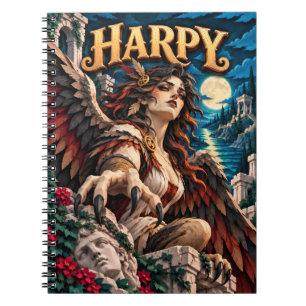 Harpy, Papieren Knip Monster Notitieboek