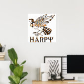 Harpy Poster (Thuiskantoor)