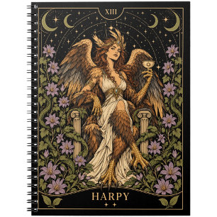 Harpy, Starlit Tarot Kunst Notitieboek
