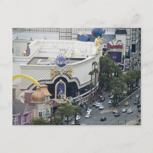 Harrah's Las Vegas Aerial Uitzicht Briefkaarten (Voorkant)