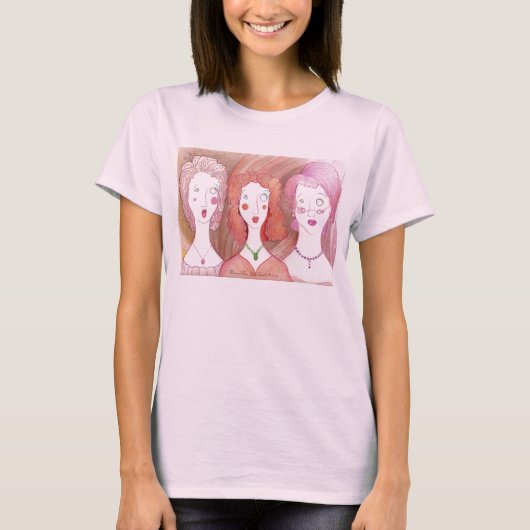 Harried Trio dames baby doll T T-shirt (Voorkant)