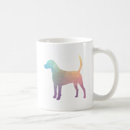 Harrier Beagle Hound Dog Geometric Silhouette Koffiemok
