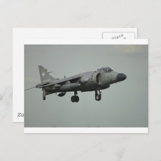 Harrier Briefkaart (Voorkant / Achterkant)