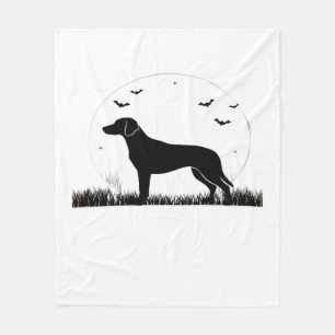 Harrier Dog � Halloween Maan Silhouet Klassieke T- Fleece Deken
