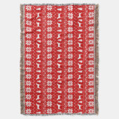 Harrier Dog Silhouetten Kerstvakantie Patroon Deken (Voorkant Verticaal)