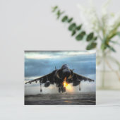 Harrier Fighter Jet Briefkaart (Staand voorkant)