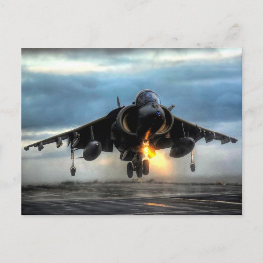 Harrier Fighter Jet Briefkaart (Voorkant)