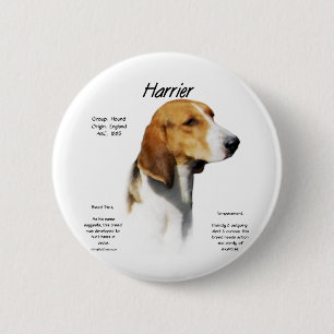 Harrier Geschiedenis Ontwerp Ronde Button 5,7 Cm