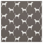 Harrier Hondenras Silhouettes Patterned Stof (Swatch)
