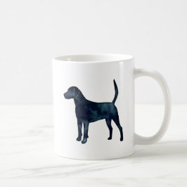 Harrier Hound Beagle Black Waterverf Silhouette Koffiemok