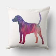 Harrier Hound Dog Geometric Pattern Silhouette