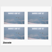 Harrier Jump Jet Rechthoekige Sticker (Vel)