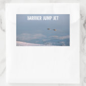 Harrier Jump Jet Rechthoekige Sticker (Tas)