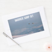 Harrier Jump Jet Rechthoekige Sticker (Envelop)