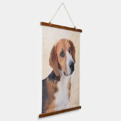 Harrier Painting - Cute Original Dog Art Hangend Wandkleed (Gebogen)