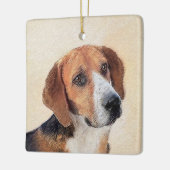Harrier Painting - Cute Original Dog Art Keramisch Ornament (Links)