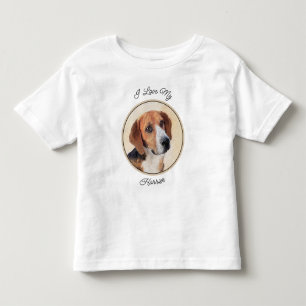 Harrier Painting - Cute Original Dog Art Kinder Shirts