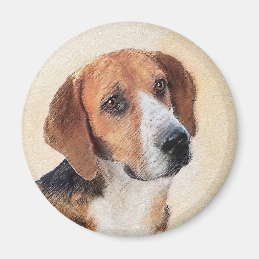 Harrier Painting - Cute Original Dog Art Magneet (Voorkant)