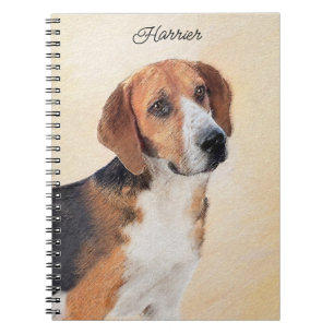 Harrier Painting - Cute Original Dog Art Notitieboek