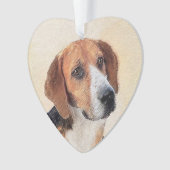 Harrier Painting - Cute Original Dog Art Ornament (voorkant)
