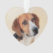 Harrier Painting - Cute Original Dog Art Ornament (achterkant)