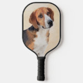 Harrier Painting - Cute Original Dog Art Pickleball Paddle (Achterkant)