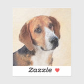 Harrier Painting - Cute Original Dog Art Sticker (Vel)