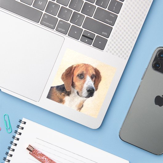 Harrier Painting - Cute Original Dog Art Sticker (Laptop met iPhone)