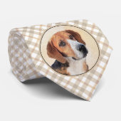 Harrier Painting - Cute Original Dog Art Stropdas (Opgerold)