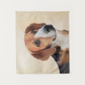 Harrier Painting - Cute Original Dog Art Wandkleed (Voorkant)