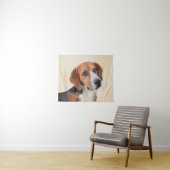 Harrier Painting - Cute Original Dog Art Wandkleed (In Situ (horizontaal))
