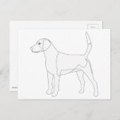 Harrier Ready to Color Design Briefkaart (Voorkant / Achterkant)