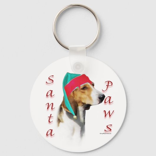 Harrier Santa Paws Sleutelhanger (Voorkant)