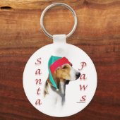 Harrier Santa Paws Sleutelhanger (Voorkant)