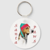 Harrier Santa Paws Sleutelhanger (Achterkant)